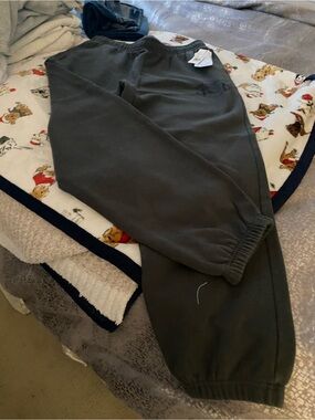 Gray Fleece Jogger Pants - Comfortable Everyday Bottoms